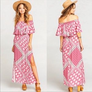 Show Me Your MuMu OTS Maxi Dress